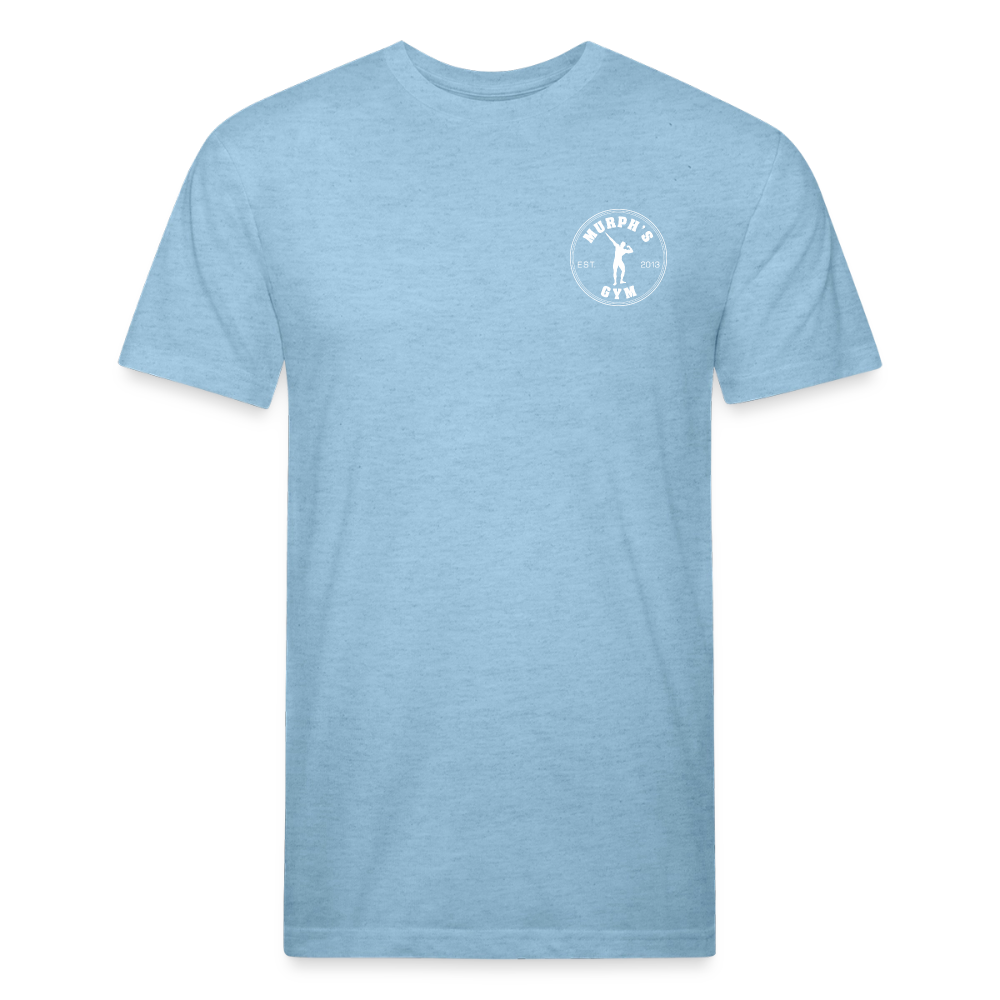 Fitted Cotton/Poly T-Shirt by Next Level - heather blue