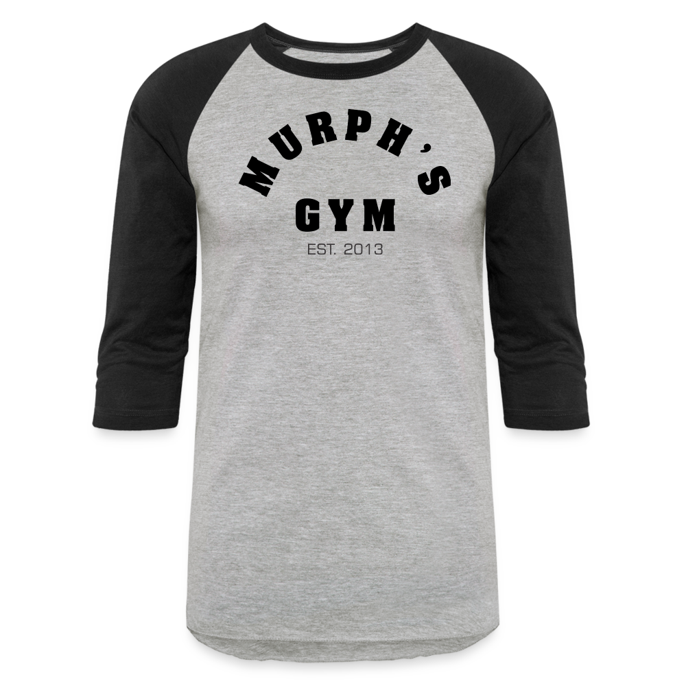 Baseball T-Shirt - heather gray/black