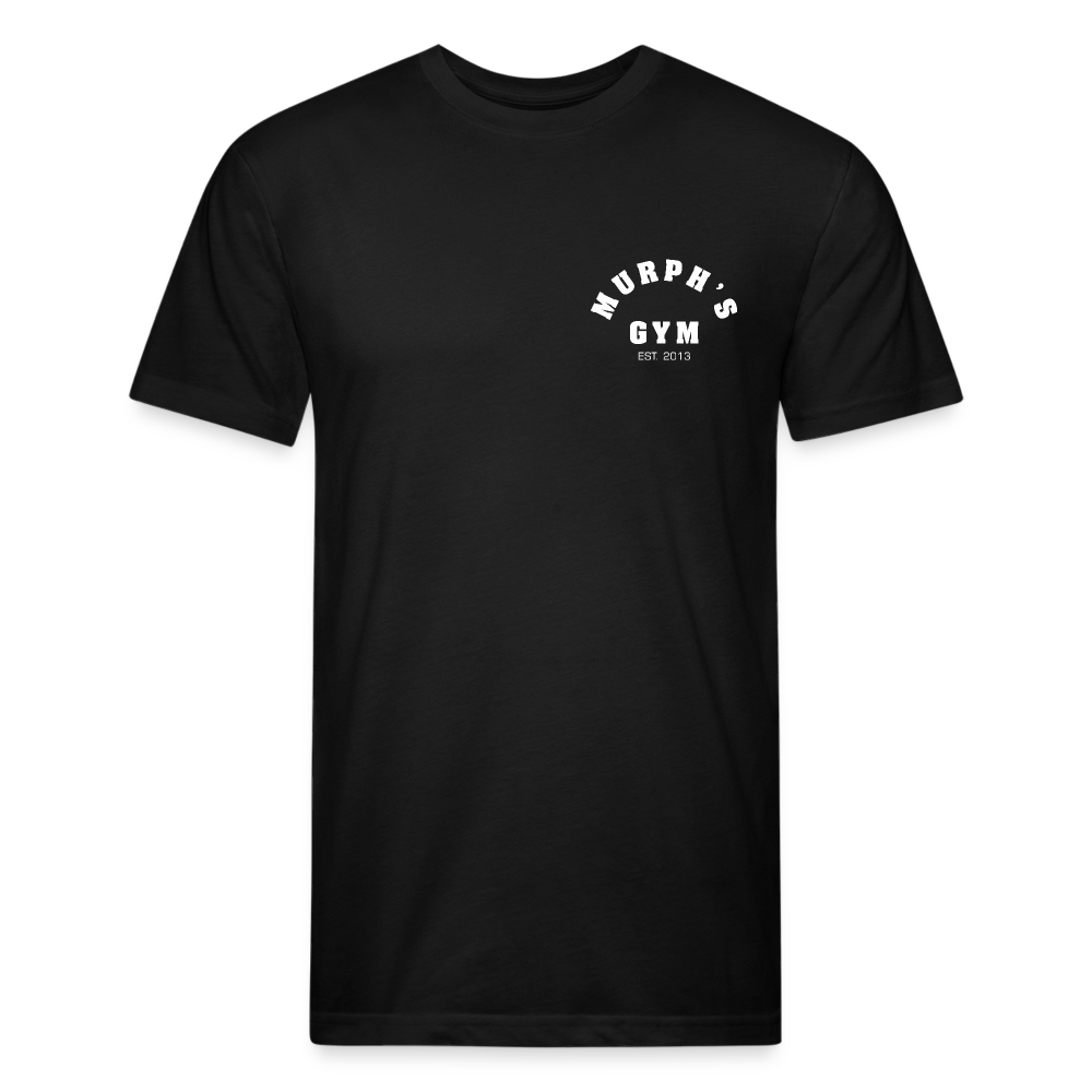 Fitted Cotton/Poly T-Shirt by Next Level Black - black