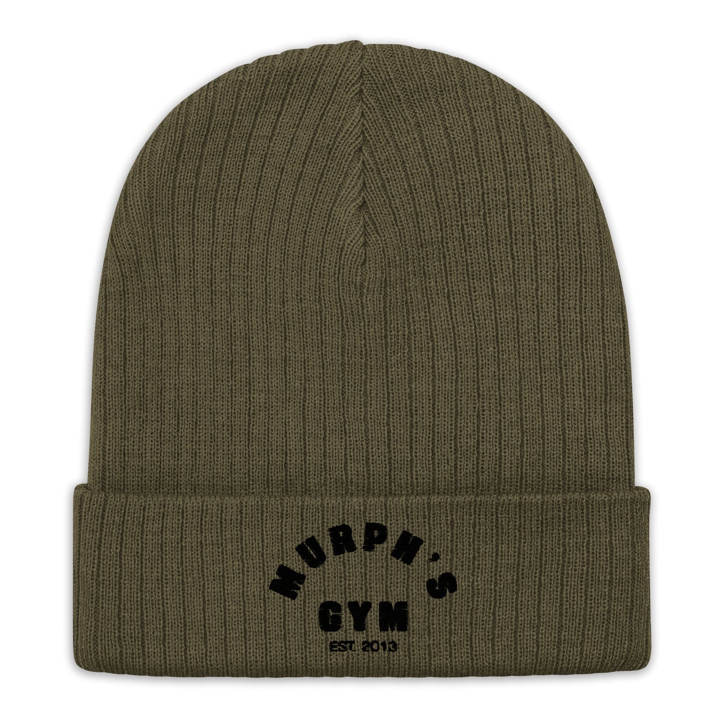 Ribbed knit beanie Olive