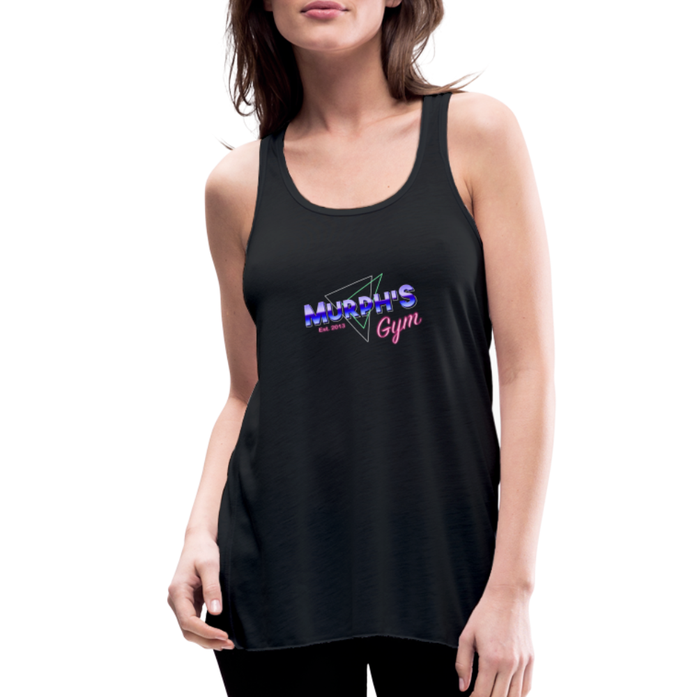 Women's Flowy RETRO Tank Top by Bella - black