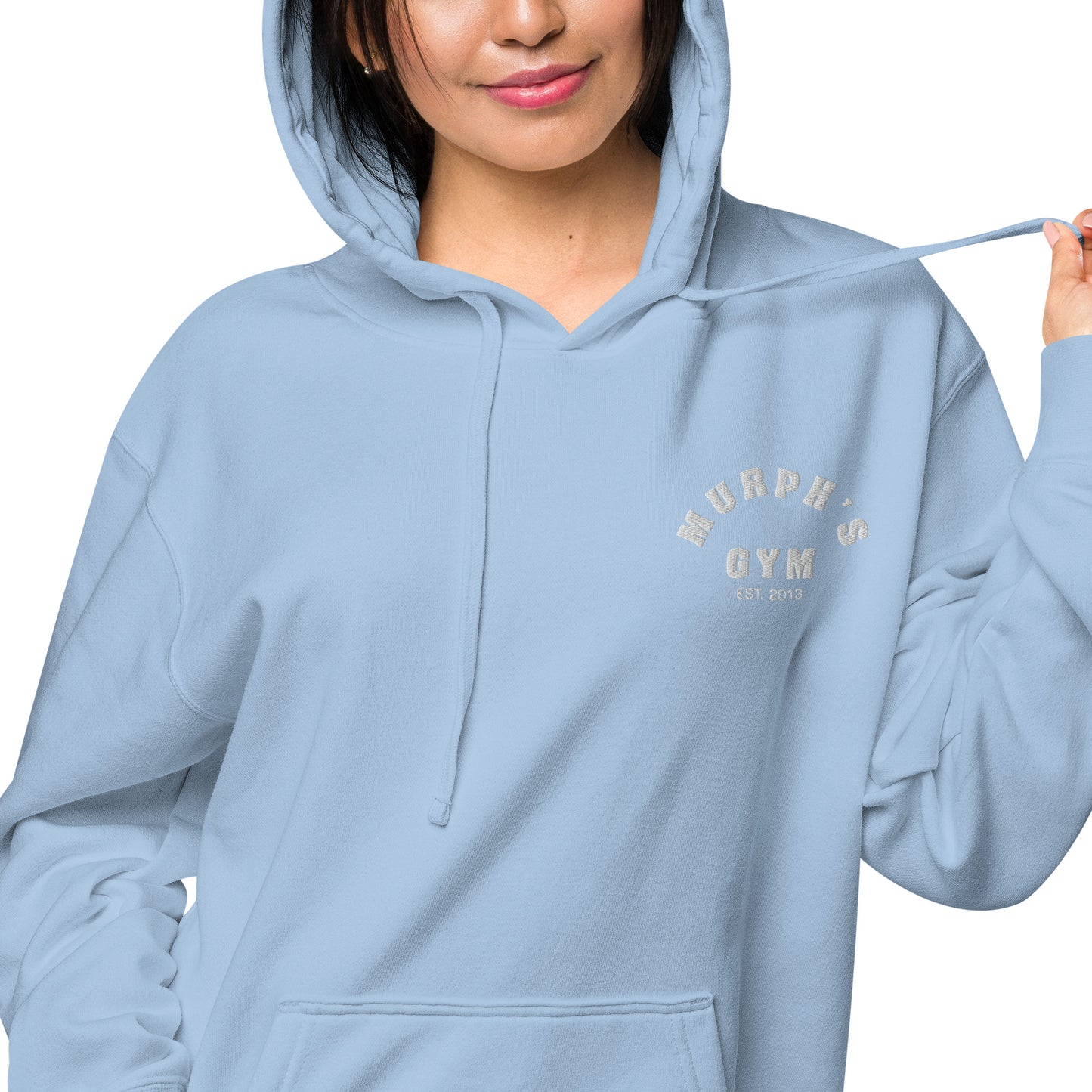 Unisex pigment-dyed hoodie Light Blue