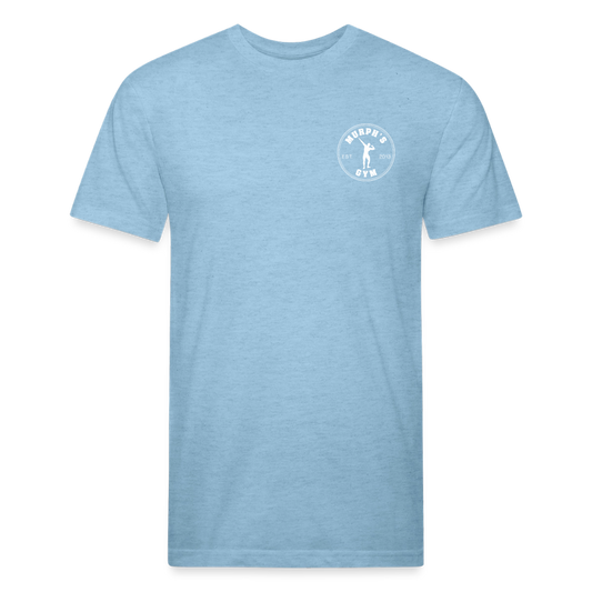Fitted Cotton/Poly T-Shirt by Next Level - heather blue