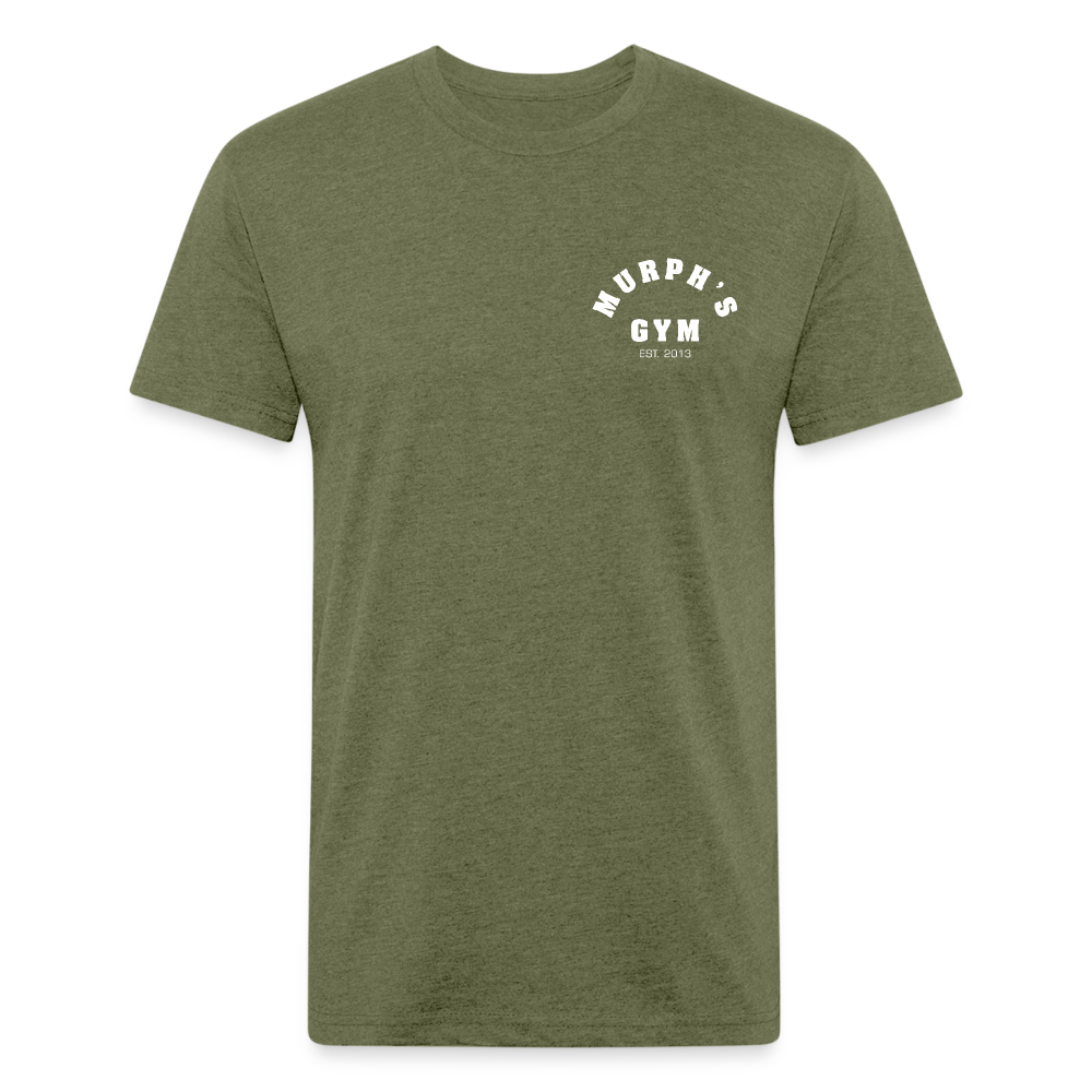 Fitted Cotton/Poly T-Shirt by Next Level - heather military green