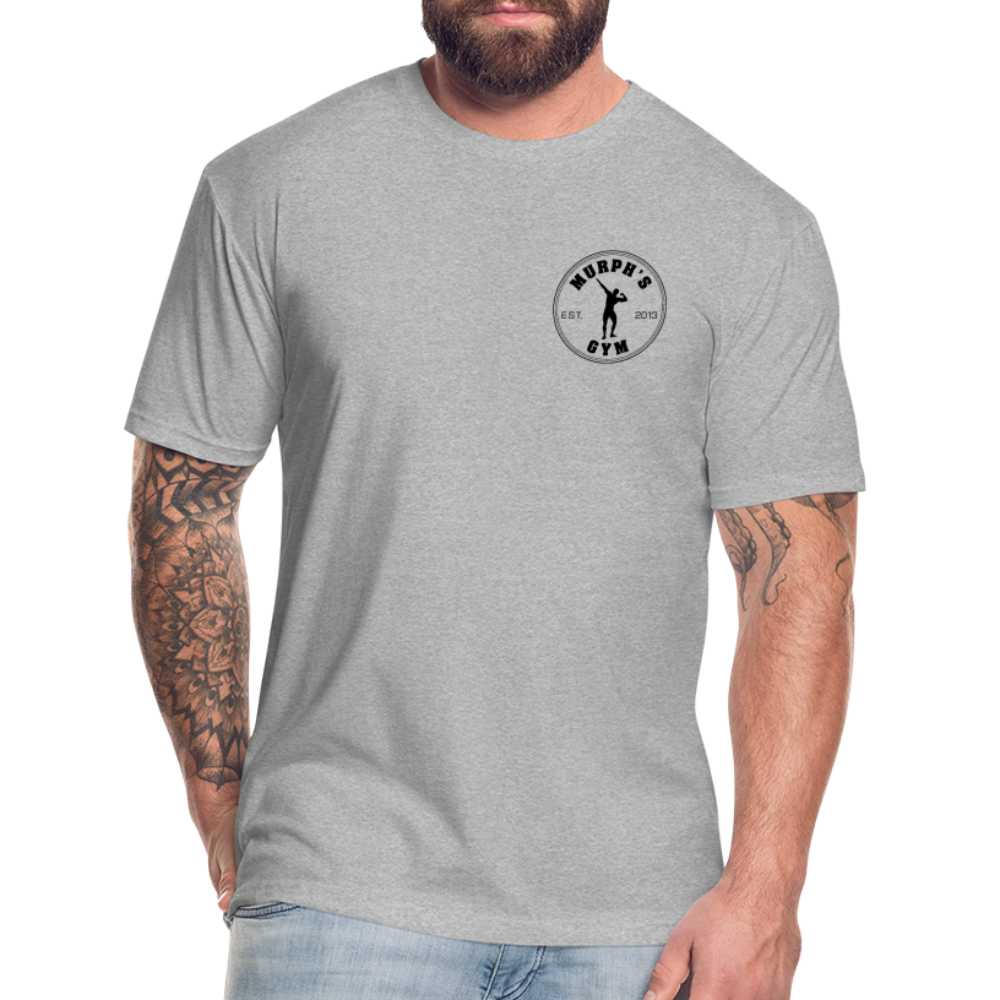 Fitted Cotton/Poly T-Shirt by Next Level - heather gray