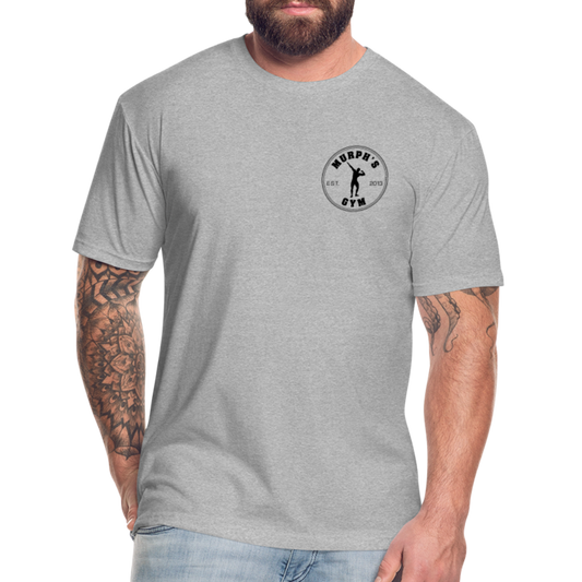 Fitted Cotton/Poly T-Shirt by Next Level - heather gray