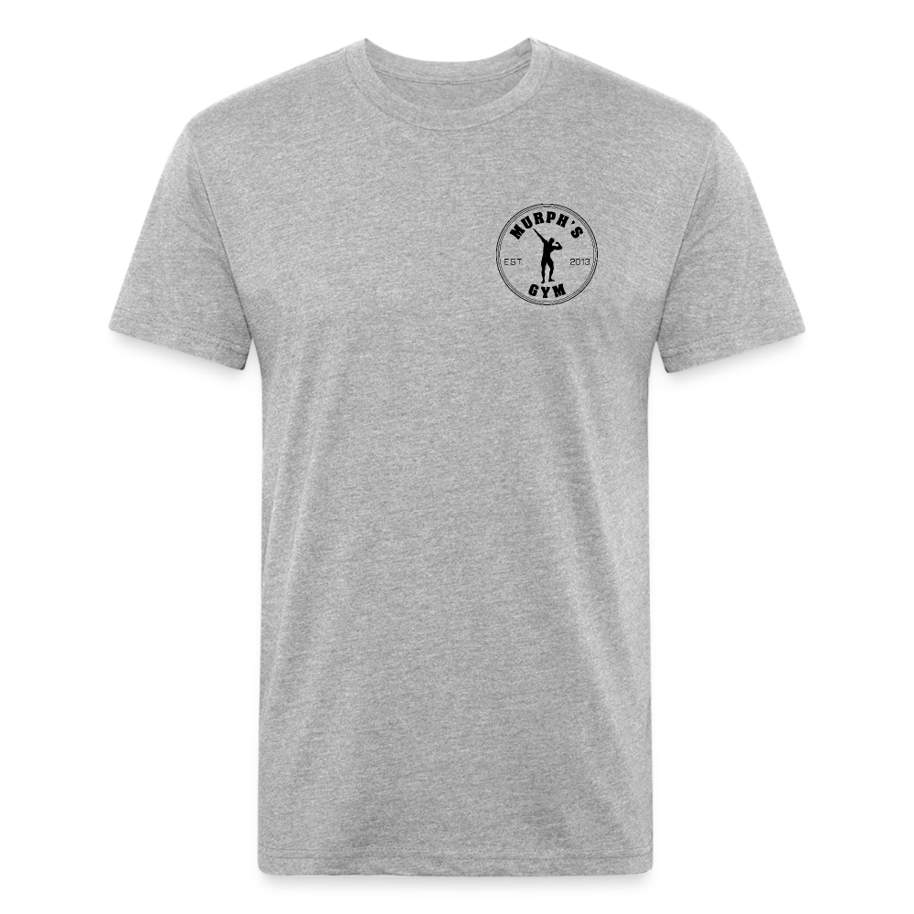 Fitted Cotton/Poly T-Shirt by Next Level - heather gray