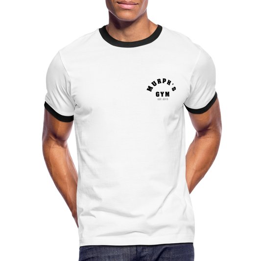 Men's Ringer T-Shirt - white/black